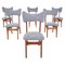 Mid-Century Modern Dining Chairs Model S3 attributed to Alfred Hendrickx, Belgium, 1960s, Set of 6 1