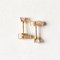 18k Yellow Gold Light Point Earrings with Brilliant Cut Diamonds, Set of 2 1