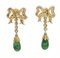 Aretes retro de oro amarillo de 18 kt, años 50. Juego de 2, Imagen 3