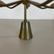 Italienische Messing Theater Deckenlampe von Gio Ponti im Stilnovo Stil, Italien, 1950er 4