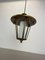 Mid-Century Brass and Glass Tube Hanging Lantern Light in the style of Stilnovo, Italy, 1950s 12