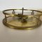 Glass + Brass Italian Stilnovo Style Wall Ceiling Light Flushmount, Italy 1950s 18