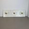Space Age White Cubic Wall Lights, Germany, 1980s, Set of 2 2