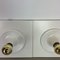 Space Age White Cubic Wall Lights, Germany, 1980s, Set of 2 10