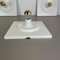 Space Age White Cubic Wall Lights, Germany, 1980s, Set of 2 13