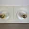 Space Age White Cubic Wall Lights, Germany, 1980s, Set of 2, Image 8