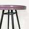 Mid-Century Modern Italian Black & Purple Plum Metal Bar Tables, 1950s, Set of 2 9