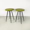 Mid-Century ModernItalian Black & Acid Green Metal Bar Tables, 1950s, Set of 2, Image 2