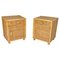 Mid-Century Italian Bedside Tables in Bamboo and Rattan, 1970s, Set of 2 2