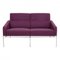 Canapé 3302 Airport en Tissu Violet par Arne Jacobsen pour Fritz Hansen, 1980s 1