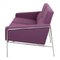 3302 Airport Sofa in Purple Fabric by Arne Jacobsen for Fritz Hansen, 1980s 2