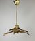 Brass Flower Pendant or Ceiling Lamp by Willy Daro for Massive, 1970s, Image 13