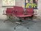 Ea 108 Stühle aus Aluminium in Hopsak Rot-Raspberry von Charles & Ray Eames für Vitra, 4 . Set 7