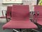Aluminum Ea 108 Chairs in Hopsak Red-Raspberry by Charles & Ray Eames for Vitra, Set of 4 8