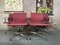 Aluminum Ea 108 Chairs in Hopsak Red-Raspberry by Charles & Ray Eames for Vitra, Set of 4 1