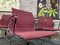 Aluminum Ea 108 Chairs in Hopsak Red-Raspberry by Charles & Ray Eames for Vitra, Set of 4 2