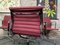 Ea 108 Stühle aus Aluminium in Hopsak Rot-Raspberry von Charles & Ray Eames für Vitra, 4 . Set 4