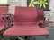 Aluminum Ea 108 Chairs in Hopsak Red-Raspberry by Charles & Ray Eames for Vitra, Set of 4 9