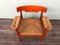 Italian Armchair in Beech and Straw in the style of Cassina and Vico Magistretti, 1960s, Image 9