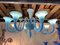 Lámpara de araña de cristal de Murano azul de Simoeng, Imagen 6
