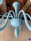 Blauer Kronleuchter aus Muranoglas von Simoeng 2