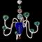 Vintage Multicolor Murano Glass Chandelier from Simoeng, 1980s 1