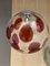 Red and Transparent Sphere in Murano Glass from Simoeng 1