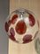 Red and Transparent Sphere in Murano Glass from Simoeng, Image 1
