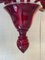 Lámpara de araña de cristal de Murano translúcido en rojo de Simoeng, años 90, Imagen 2