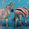 Rafal Gadowski, Zebras 10, Huile sur Toile, XXIe siècle 1