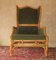 Mid-Century Wing Lounge Chair in Bamboo and Olive Green Velvet, 1970s, Image 19