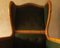 Mid-Century Wing Lounge Chair in Bamboo and Olive Green Velvet, 1970s, Image 8