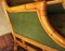 Mid-Century Wing Lounge Chair in Bamboo and Olive Green Velvet, 1970s, Image 3