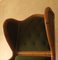 Mid-Century Wing Lounge Chair in Bamboo and Olive Green Velvet, 1970s, Image 7