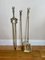 Antique Victorian Ornate Brass Fire Irons, 1880, Set of 3 1