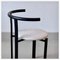 Postmodern Black Lacquered Metal Armchair with White Wool Upholstery, 1980s, Image 7