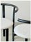 Postmodern Black Lacquered Metal Armchair with White Wool Upholstery, 1980s, Image 10