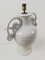 Weiße italienische Mid-20. Jh. Keramik Tischlampen im Jugendstil von Bassanello Ceramics, 1940er, 2er Set 5
