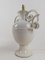 Lampes de Bureau Art Nouveau Milieu du 20ème Siècle en Céramique Blanche par Bassanello Ceramics, Italie, 1940s, Set de 2 12