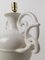 Lampes de Bureau Art Nouveau Milieu du 20ème Siècle en Céramique Blanche par Bassanello Ceramics, Italie, 1940s, Set de 2 18