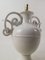 Lampes de Bureau Art Nouveau Milieu du 20ème Siècle en Céramique Blanche par Bassanello Ceramics, Italie, 1940s, Set de 2 3