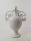 Weiße italienische Mid-20. Jh. Keramik Tischlampen im Jugendstil von Bassanello Ceramics, 1940er, 2er Set 6