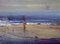 Barbara Hubert, La playa, 2021, Óleo sobre cartón, Imagen 3