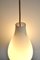Lámpara de suspensión grande de vidrio opalino de Alfons Ganghofer para Peill & Putzler, años 60, Imagen 3