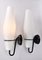 Sconces in Opaline Glass from Raak Amsterdam, 1960s, Set of 2, Image 4