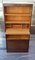 Mid-Century German Office Cabinet with Integrated Pull-Out Writing Plate in Brown Oak Veneer, 1950s 7