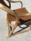 Safari Chair in Bamboo and Leather, Denmark, 1960s 7