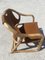 Safari Stuhl aus Bambus & Leder, Dänemark, 1960er 4