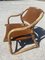 Safari Chair in Bamboo and Leather, Denmark, 1960s 3