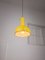Lámpara vintage pequeña de metal amarillo, Imagen 3
